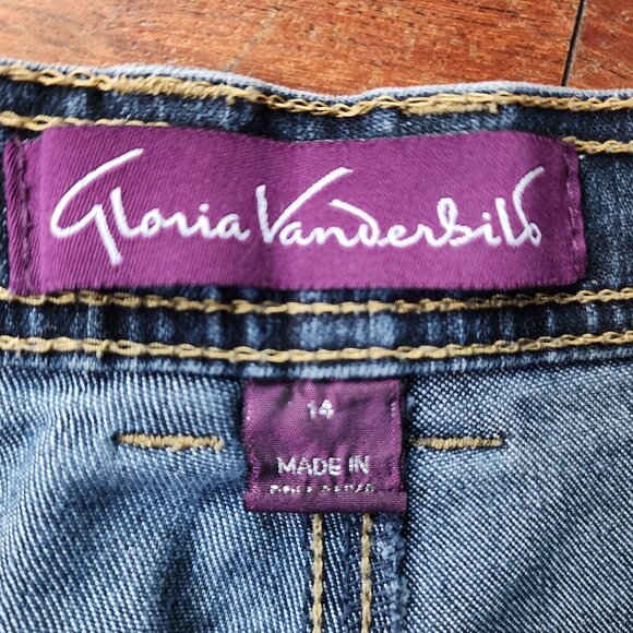 Gloria Vanderbilt "Amanda" Straight Leg Jeans Size 14 - Picture 5 of 14